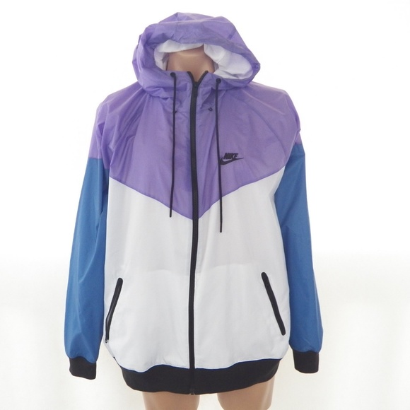 nike windrunner hooded jacket space purple